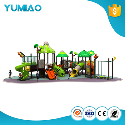 Assessed Supplier Amusement Park Large Plastic Slide Outdoor Playground